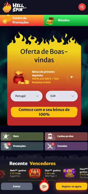 Logo HellSpin casino crypto com Megaways