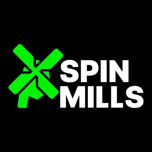 Logo SpinMills casino com 350 rodadas grátis